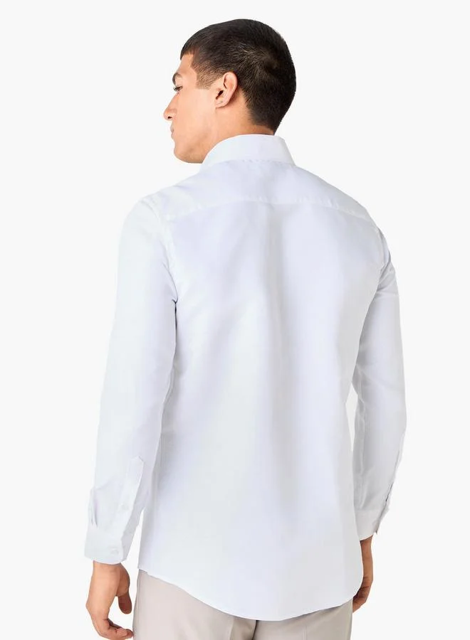 Splash FAV Regular Fit Collared Shirt with Chest Pocket