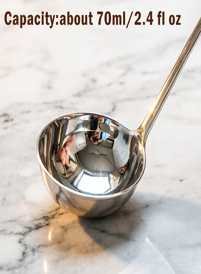 Txhlyx Small Soup Ladle,18/10 Stainless Steel 11.4-Inch Serving Ladle,Polished Finish,Dishwasher Safe - Image 4
