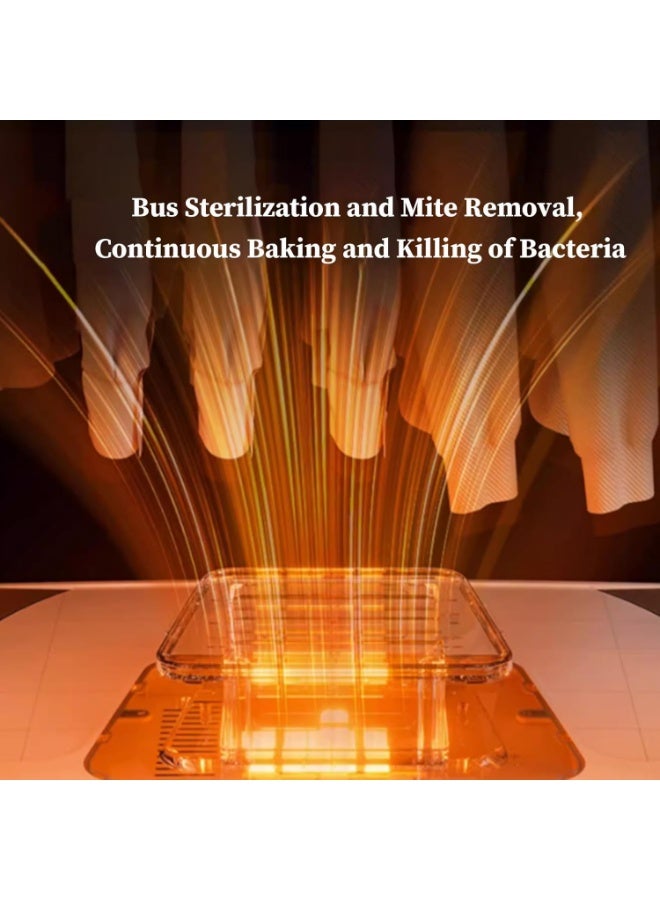 1000 وات مجفف ملابس محمول مجفف كهربائي قابل للطي سعة كبيرة مجفف ماكينة مع حقيبة مجفف وضبط الوقت - Image 5