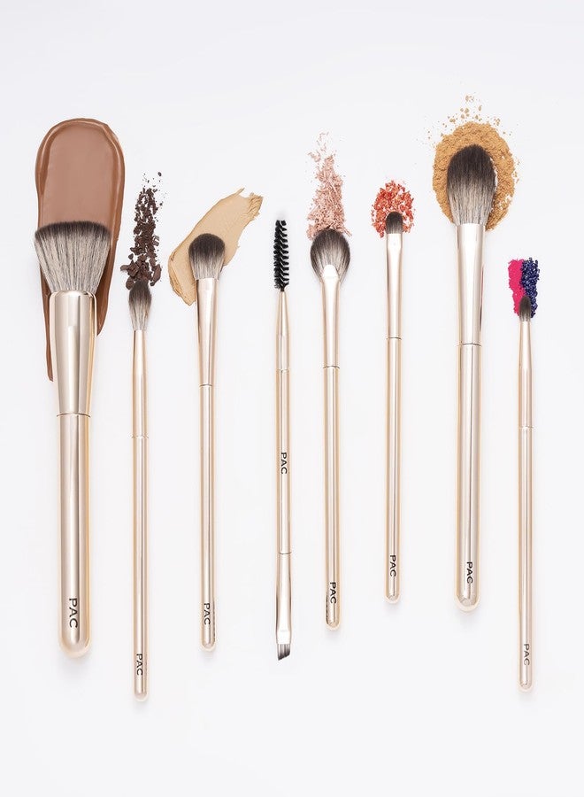 PAC Everyday Glam Brush Kit | Ultra Luxe Handles | All in One Set for Versatile Looks | Elegant Pouch - Image 4