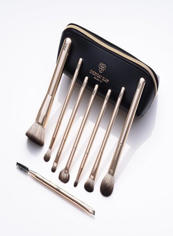 PAC Everyday Glam Brush Kit | Ultra Luxe Handles | All in One Set for Versatile Looks | Elegant Pouch - Image 5