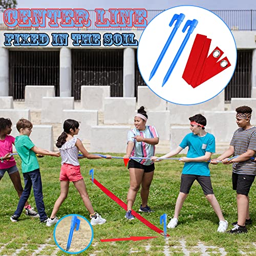 DHXGON 60 Feet Tug of War Rope for Kids and Adults Outdoor Games Summer Outdoors Yard Backyard Camping Lawn Game for Field Day Family Reunion Birthday Party Team Building Activities Carnival GamesColours - Image 5