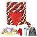 DHXGON 60 Feet Tug of War Rope for Kids and Adults Outdoor Games Summer Outdoors Yard Backyard Camping Lawn Game for Field Day Family Reunion Birthday Party Team Building Activities Carnival GamesColours - Image 2