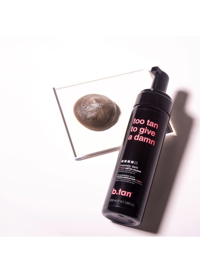 b tan ب.تان موس التسمير الذاتي الفائق الداكن | تو تان - الأفضل، 1 ساعة تعبير عن التسمير بدون شمس، توهج برونزي ذهبي، بدون رائحة تسمير مزيفة، للوجه والجسم، نباتي، خالي من القسوة والبارابين، 6.7 أونصة سائلة - Image 4