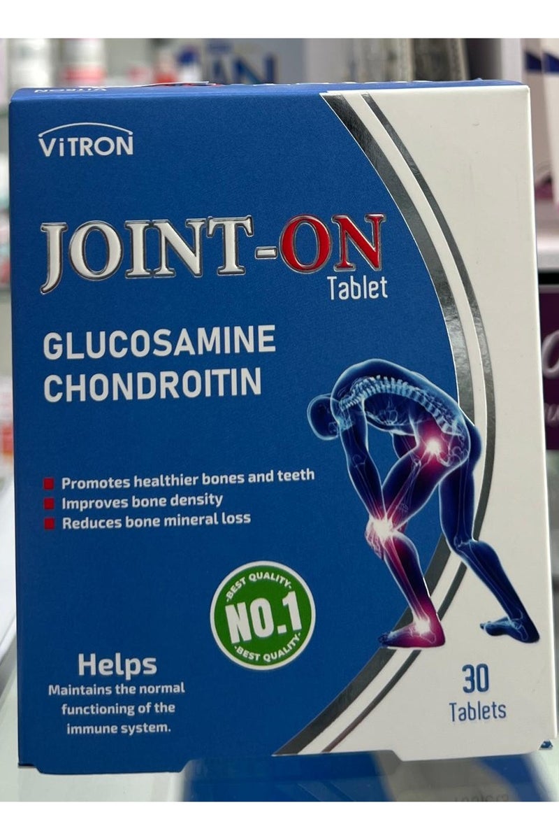 Vitron Joint On Tablet, Glucosamine, Chondroitin and MSM with Calcium, Vit D and Zinc Tablets 30s - Image 1