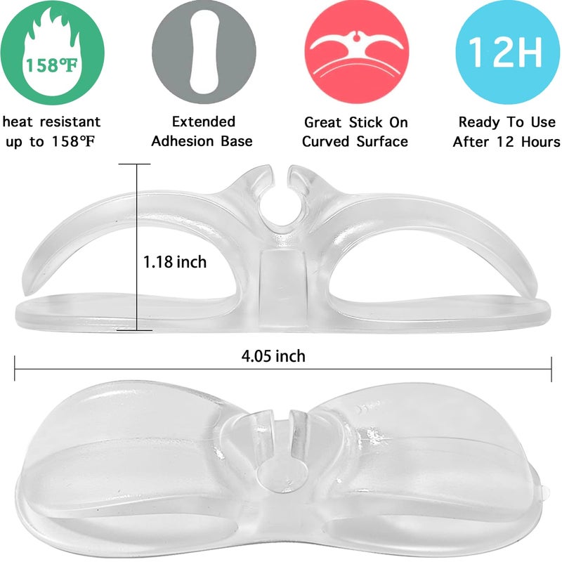 AFunCrafter Cord Organizer for Kitchen Appliances - Clear Cable Wrapper Holder Winder Keeper Wrap, Stick On Mixer - Image 2