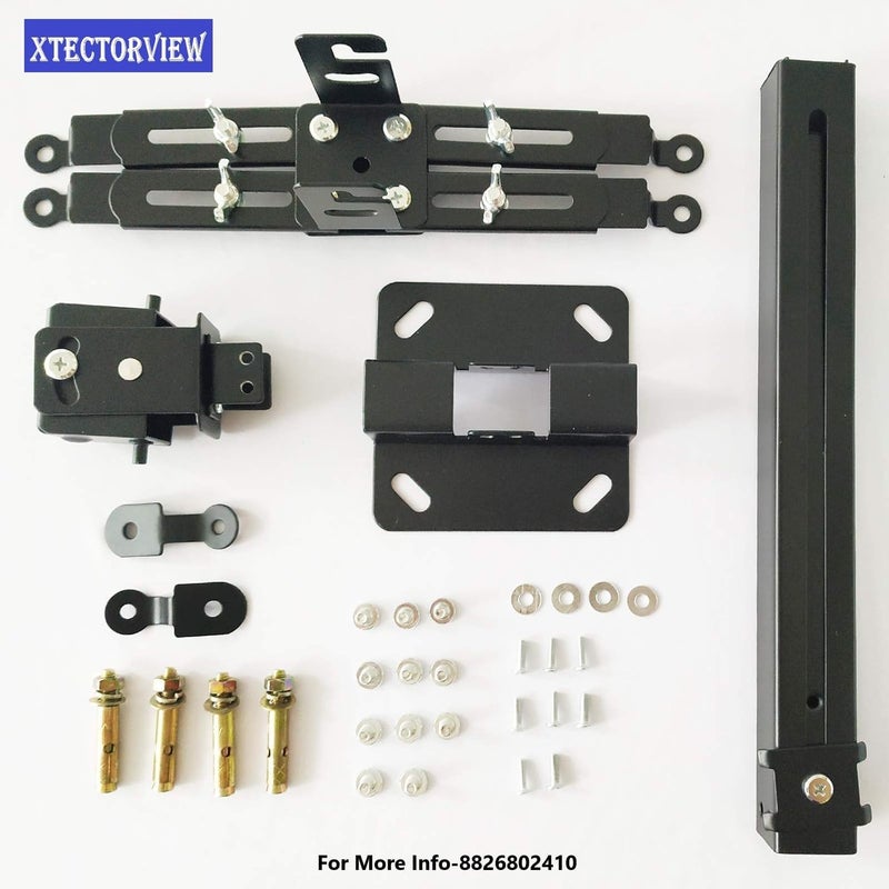 XTECTORVIEW Heavy Duty 6 Feet Adjustable Projector Ceiling Mount Stand, Universal Projectors Wall Mounting Bracket Kit with Swivel, Tilt, Height Adjustments-Black (6 FEET Projector Mount Stand) - Image 2