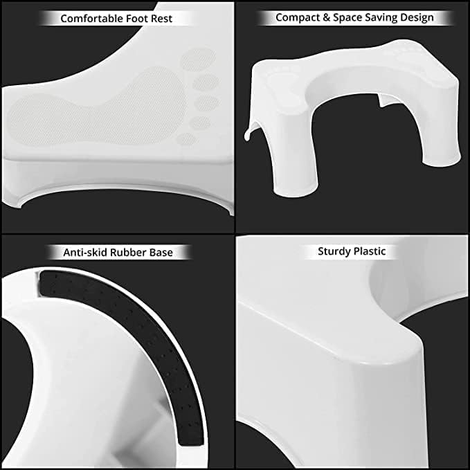 SHOWAY TOILET FOOT STOOL-White - Image 3
