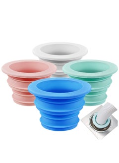 SANMUGEED 4 Pieces Drain Tube Hose Seal Deodorant Silicone Plug Sealing Plug Sewer Seal Ring Washing Machine for Bathroom Kitchen Cleaning Tools  - Image 1