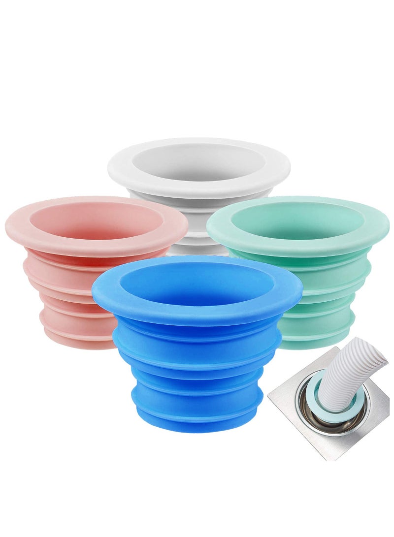 سانموجيد 4 قطع خرطوم أنبوب التصريف خرطوم خرطوم ختم خرطوم مزيل العرق سيليكون سدادة ختم سدادة ختم المجاري حلقة ختم غسالة غسالة للحمام أدوات تنظيف المطبخ - Image 1