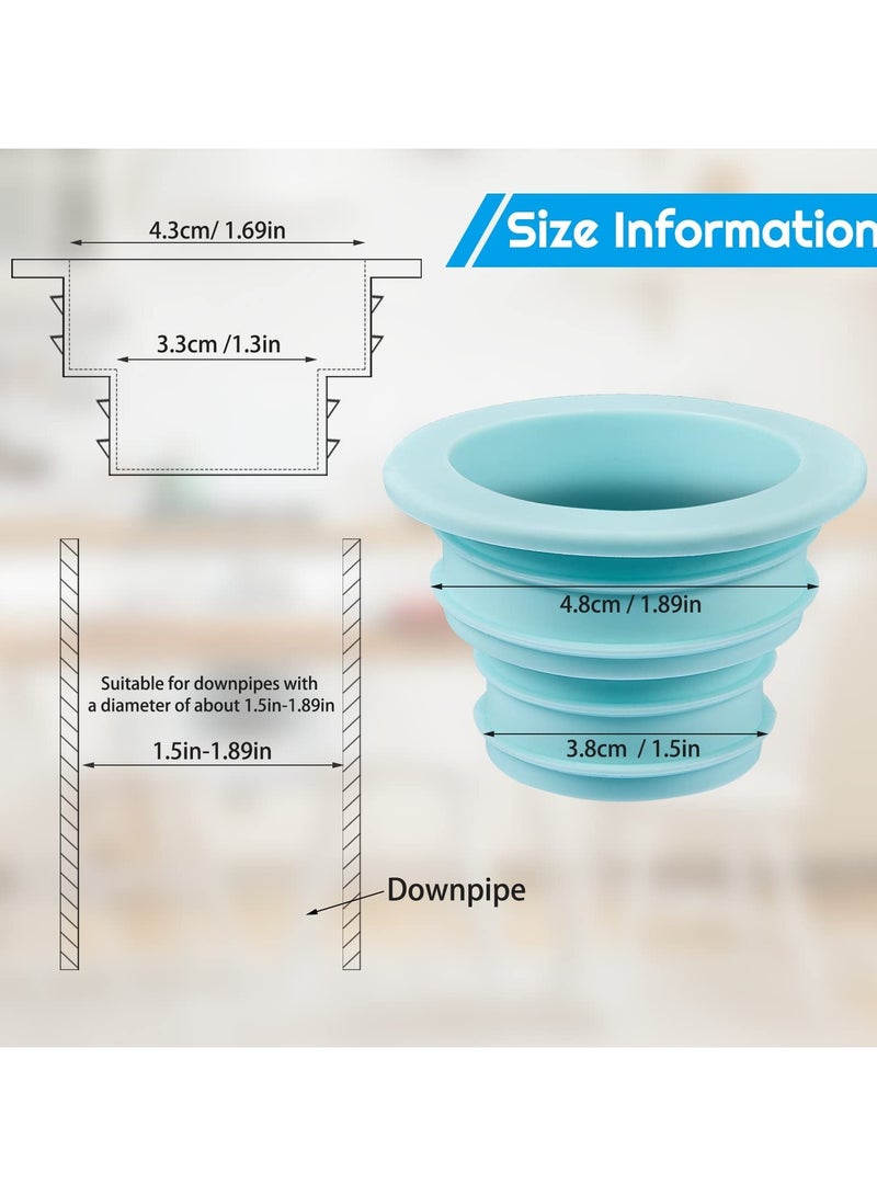 سانموجيد 4 قطع خرطوم أنبوب التصريف خرطوم خرطوم ختم خرطوم مزيل العرق سيليكون سدادة ختم سدادة ختم المجاري حلقة ختم غسالة غسالة للحمام أدوات تنظيف المطبخ - Image 5