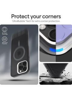 CYRILL Ultra Sheer Mag for iPhone 16 Pro Max Case Cover Compatible with MagSafe [Shock-Absorbent] - Space Gray  - Image 4