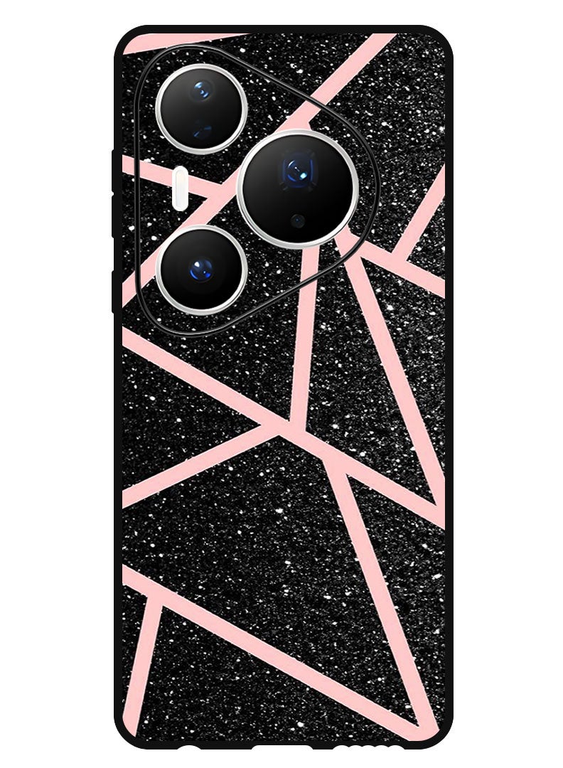 Theodor Case Compatible with Huawei Pura 80 Pro 6.8 Inch Protection Shockproof Bumper Cover Pink lines - Image 1