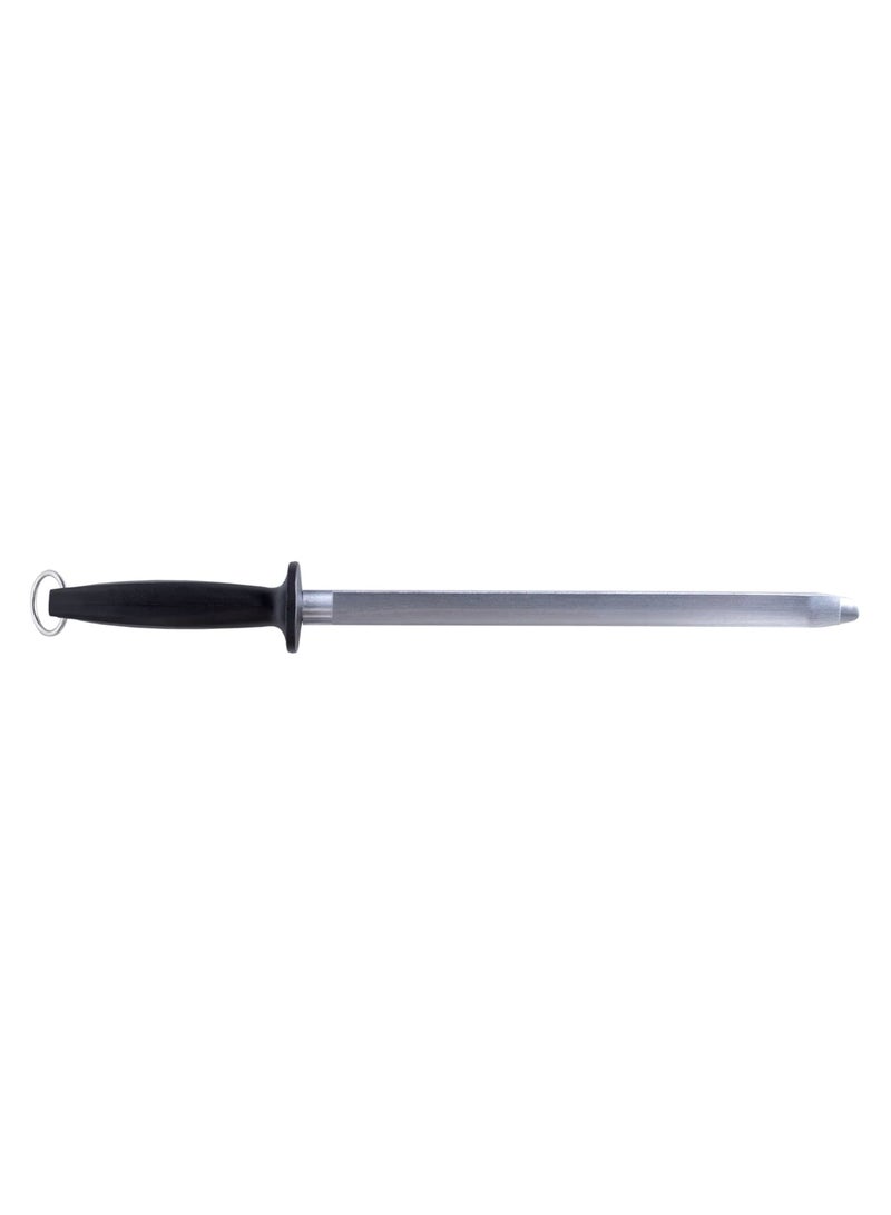 8-Inch Stainless Steel Knife Sharpening Rod – Professional Honing Steel with Chrome-Plated Carbon Steel, Ergonomic Non-Slip Handle, Oval Design for Precise Sharpening – Ideal for All Knife Types - Image 1