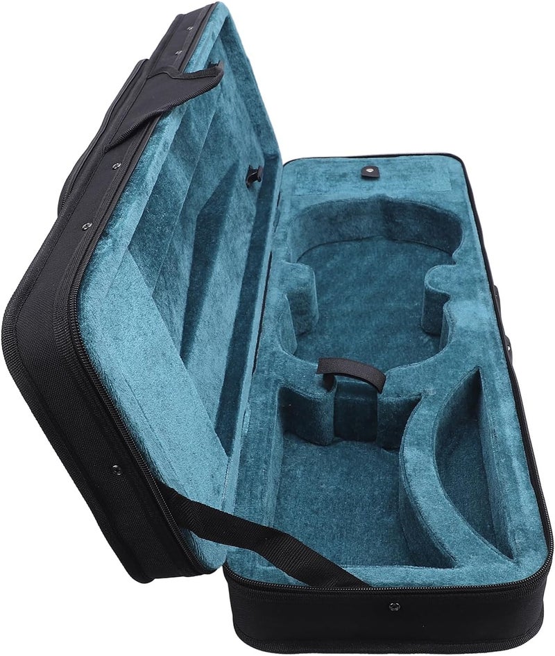 HEEPDD Violin Case with Multiple Pockets, Oxford Cloth, Lightweight Foam Protection, Versatile Design for 1/2 Size Violins for Traveling Musicians Violin Case with Multiple Pockets, - Image 2
