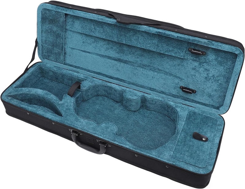 HEEPDD Violin Case with Multiple Pockets, Oxford Cloth, Lightweight Foam Protection, Versatile Design for 1/2 Size Violins for Traveling Musicians Violin Case with Multiple Pockets, - Image 1