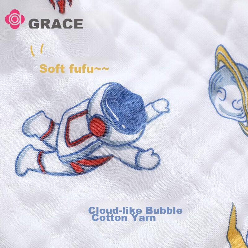 JD Jing Zao Grace 3A Antibacterial Baby Towel, Class A 4-Layer Gauze Drool Bib, Children's Face Towel, 3030cm, 16g, 2 Pieces - Image 5