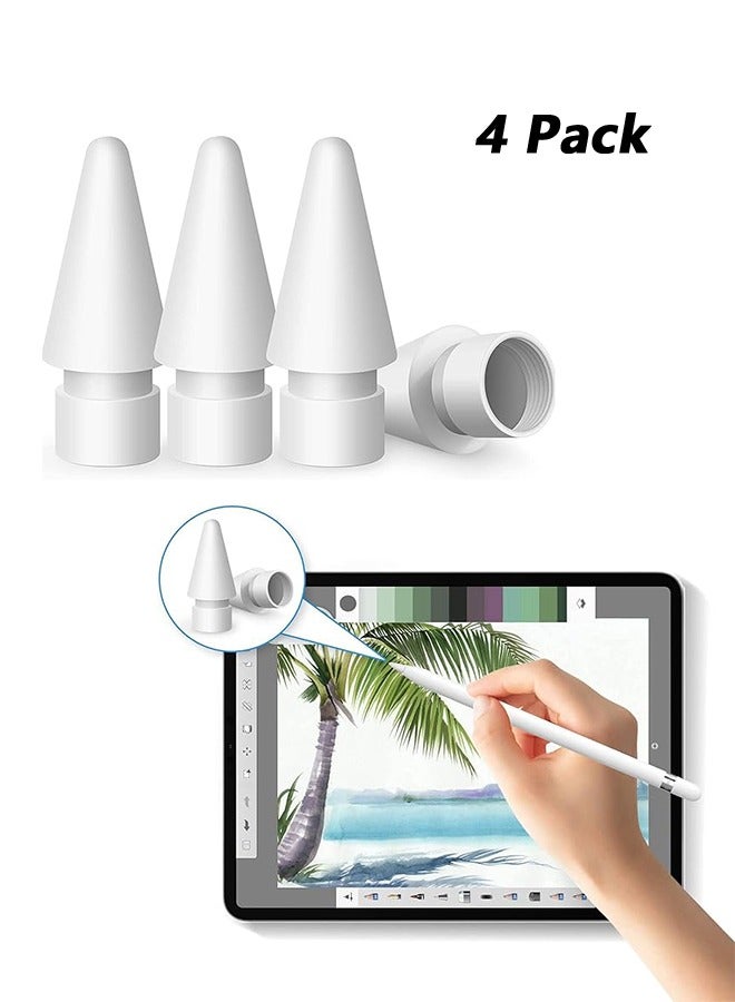 Replacement Tips for Apple Pencil, High Sensitivity for Apple Pencil pencil Nibs Compatible for Apple Pencil 1st & 2nd (4 Pack) - Image 1