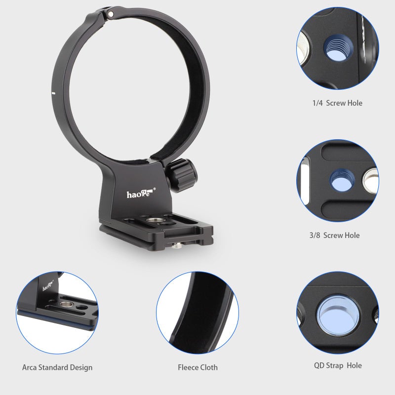 Haoge LMR-TL540 Lens Collar for Tamron 50-400mm A067,100-400mm f/4.5-6.3 Di VC USD A035 Lens Built-in Arca Type Quick Release Plate Replace Tamron A035TM - Image 3