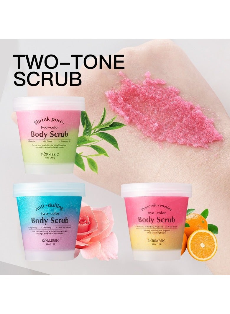 Kormesic فرك الجسم البرتقالي الحلو ثنائي اللون-تقشير لطيف والتغذية - Image 3