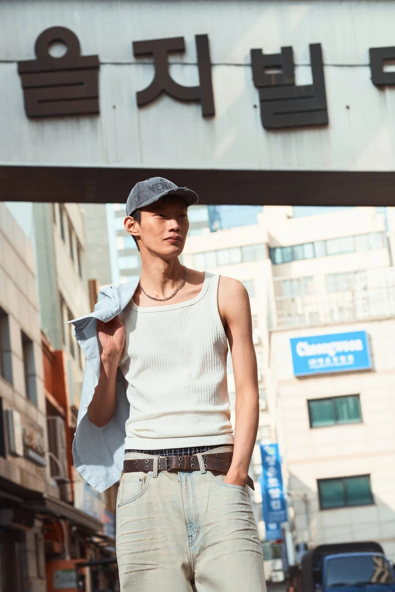 H&M Slim Fit Ribbed vest top