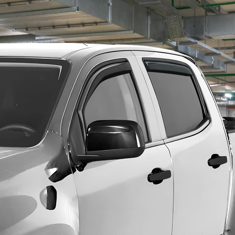 CLIM ART In-Channel Rain Guards for Chevrolet Colorado/GMC Canyon 2015-2021 Crew Cab - 4 pcs - Image 2