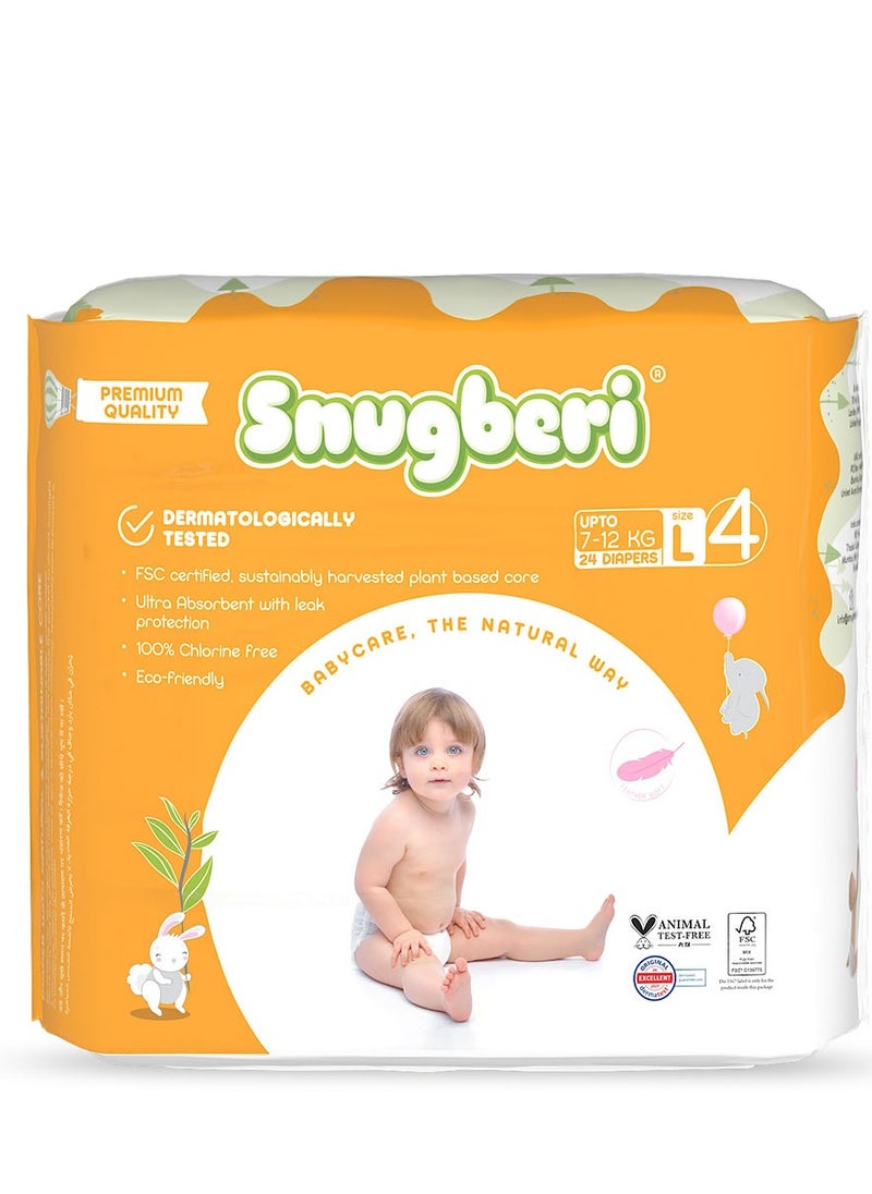 Snugberi - Diaper Size 4 Large 7-12 kg 24's Twin Value Pack - Image 1