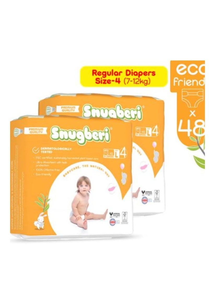 Snugberi - Diaper Size 4 Large 7-12 kg 24's Twin Value Pack - Image 1