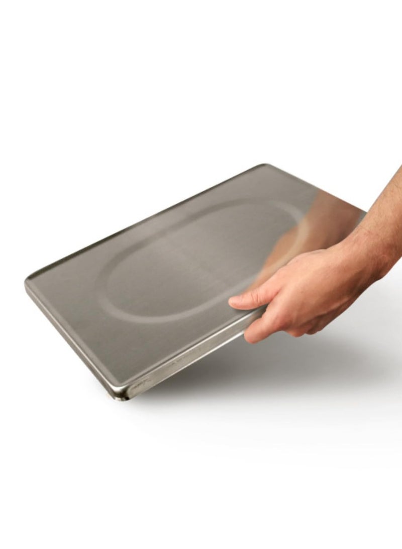 مقياس حساب السعر الرقمي عالي الكفاءة 66 رطل/30 كجم للاستخدام التجاري، شاشة LCD مزدوجة، منصة من الفولاذ المقاوم للصدأ، بطارية قابلة لإعادة الشحن، مثالي للفواكه والخضروات واللحوم والمنتجات - Image 3