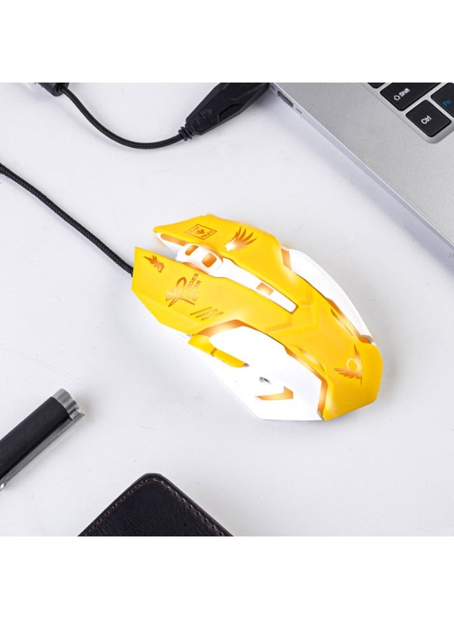 EBMINI New Colorful Luminous Silent Esports Wired Mouse