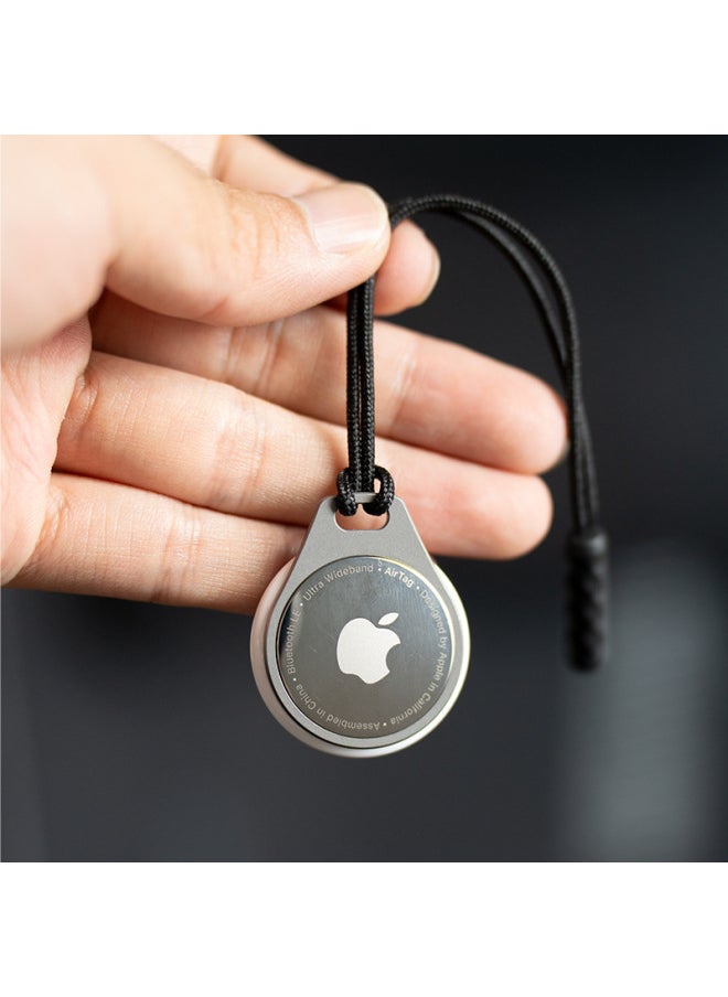 Generic - Titanium Alloy Cato Suitable For Apple AirTag Protective Case Keychain Ring Locator Shell Necklace Lanyard Car Key-Color:Section B - Image 1