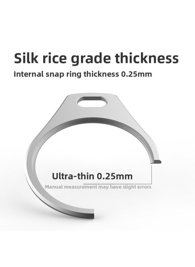 Generic - Titanium Alloy Cato Suitable For Apple AirTag Protective Case Keychain Ring Locator Shell Necklace Lanyard Car Key-Color:Section B - Image 1