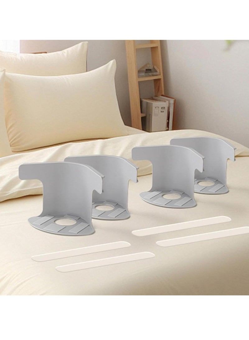 ورقة الإطار ، الثقيلة زاوية ورقة الشريط ، انفصال ورقة الإطار ، المضادة للانزلاق ورقة التعامل مع 4 قطع من الفراش المناسب لجميع المراتب ( رمادي ) - Image 3