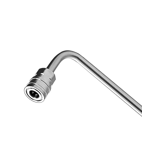 M MINGLE Pressure Washer Wand Extension, 90 Degree Curved Angled, Undercarriage and Gutter Cleaner Attachment, 1/4 Inch Quick Connect, 14 Inch - Image 4