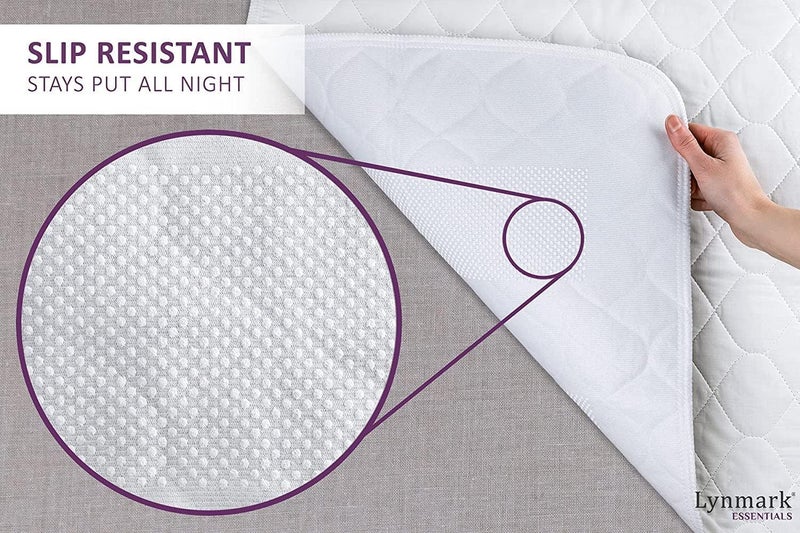 Lynmark® 2x Potty Training Bed Pads for Waterproof Protection, Bed Protector Best for Potty Training, Incontinence & Bedwetting Toddlers & Children, Lifesaver for Your Mattress & Sheet 33" x 27" White - Image 5