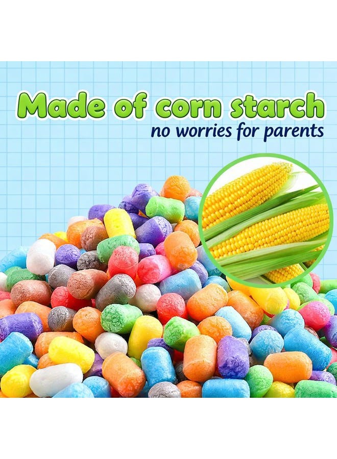 Pasacho Arts and Crafts for Kids - Magic Foam Corn Craft Kit, STEM Building Model Toys, Bulk Crafts Supplies Kits, Kindergarten Preschool School Crafts Set for Toddler Ages 3 4 5 6 7 8 9 10 11 12 (500pcs) - Image 4