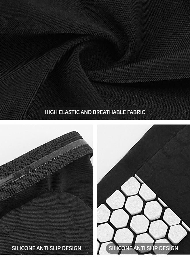 GROIC 1 Pair Honeycomb Knee Pads Leg Guard Covers Knee Brace Compression Knee Sleeves Training Knee Injury Prevention Anti-Slip Protective Pads for Basketball Basketball Training Running  - Image 4