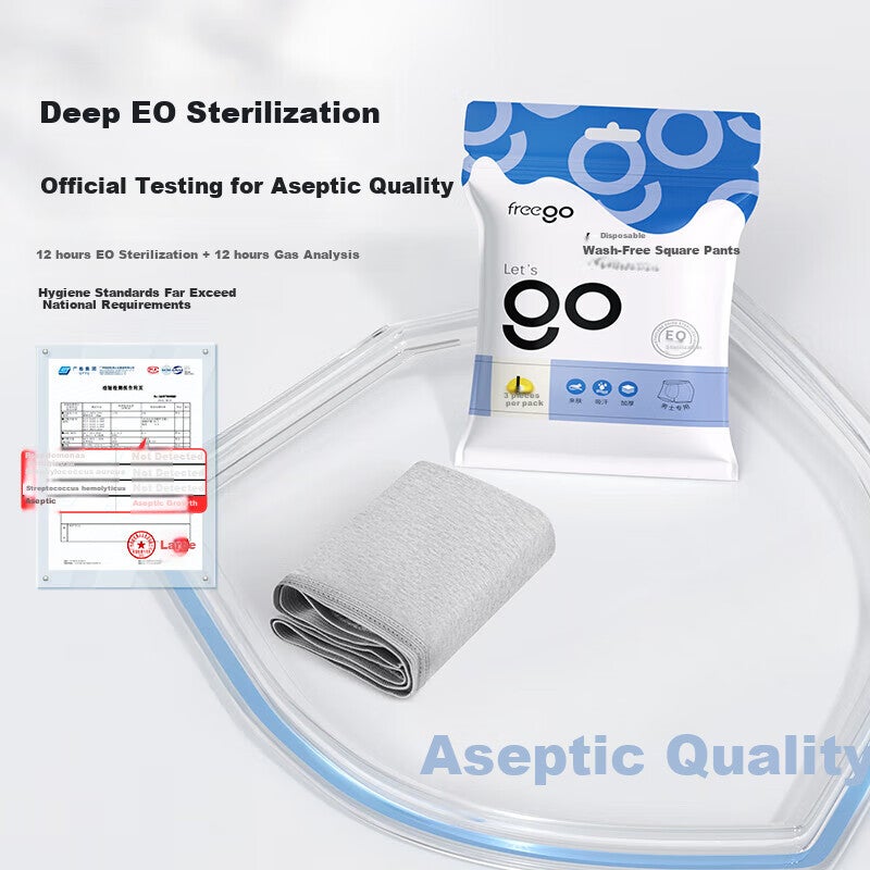 Freego Disposable Men's Boxer Briefs, Extra Large Size, Travel-Friendly, Sterilized, 6 Individually Packaged, XL - Image 2