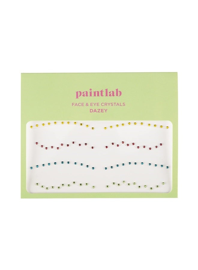 PaintLab Eye Gems, Self-Adhesive Rhinestones for Makeup, Face Jewels for Beginners, Kids, Teens, and Women, Dazey - Image 1