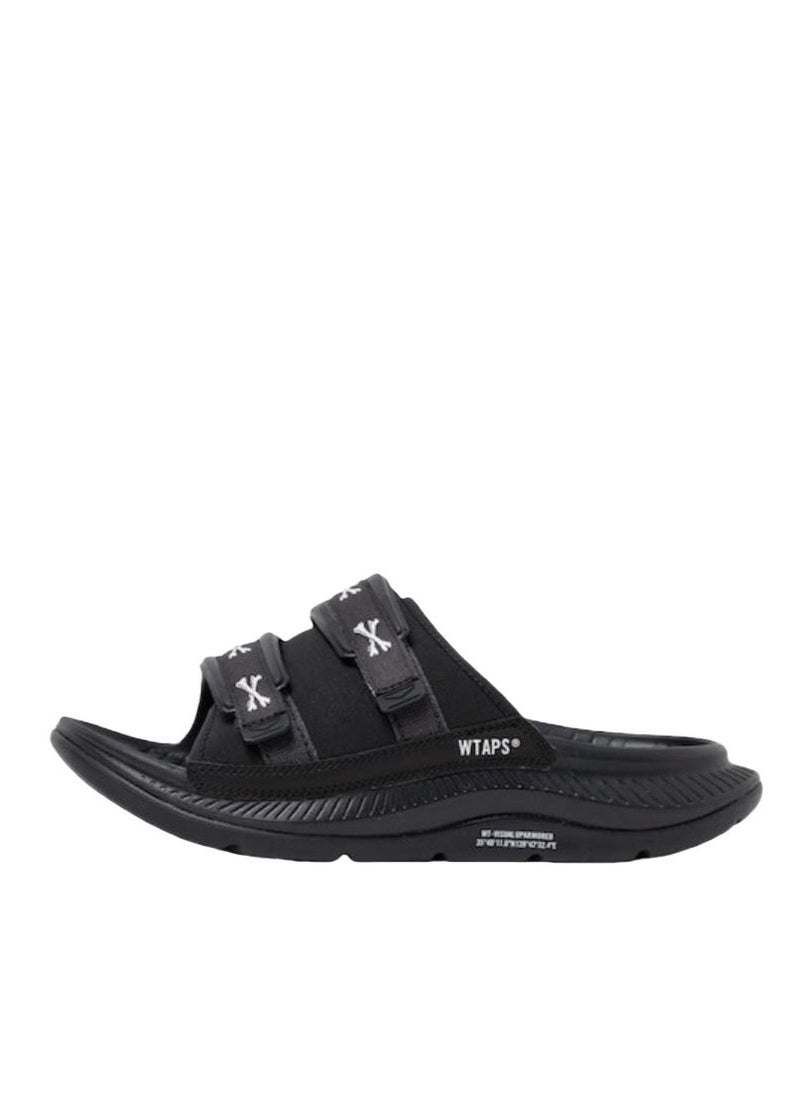 هوكا WTAPS X HOKA Ora Luxe صندل فيلكرو قابل للتعديل - أسود | صندل صيفي مريح للرجال/النساء للشاطئ، العطلات والملابس اليومية  - Image 1