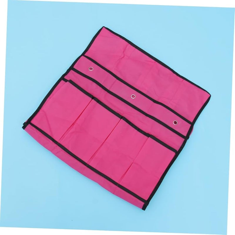 Zerodeko حقيبة تخزين الأحذية فوق الباب 20 جيب منظف اللون الوردي الحجم المتوسط - Image 3