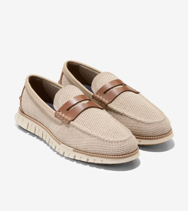 Cole Haan ANGORA / NATURAL / ANGORA Men's ZERÃ˜GRAND Remastered Stitchliteâ„¢ Loafers for Men | Best Price UAE