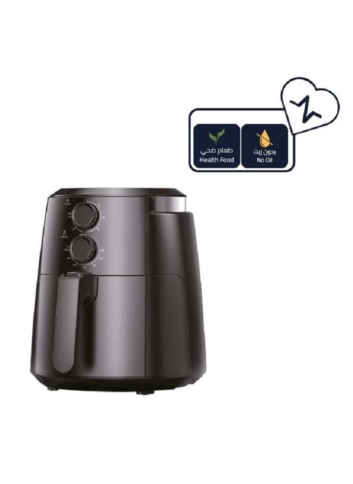 GENERAL SUPREME - Air Fryer 3.5 Liter, Manual Control, 1500 Watts, Black - Image 1