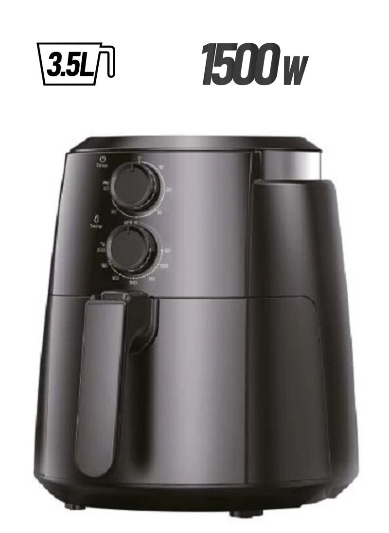 GENERAL SUPREME - Air Fryer 3.5 Liter, Manual Control, 1500 Watts, Black - Image 1
