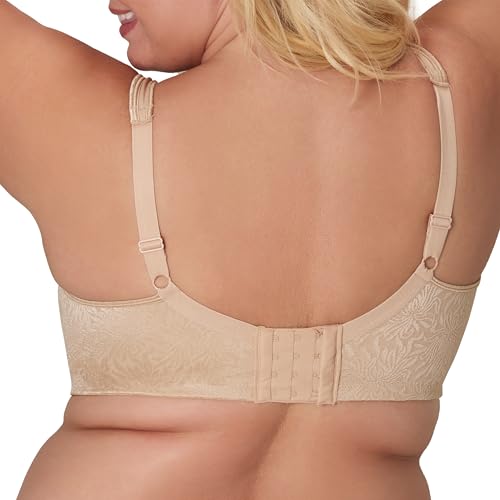 PLAYTEX Womens 18 Hour Side & Back Smoothing Wireless Bra, Cool Comfort Wire-free Single Or 2-pack Bras, Nude, 44C US - Image 2