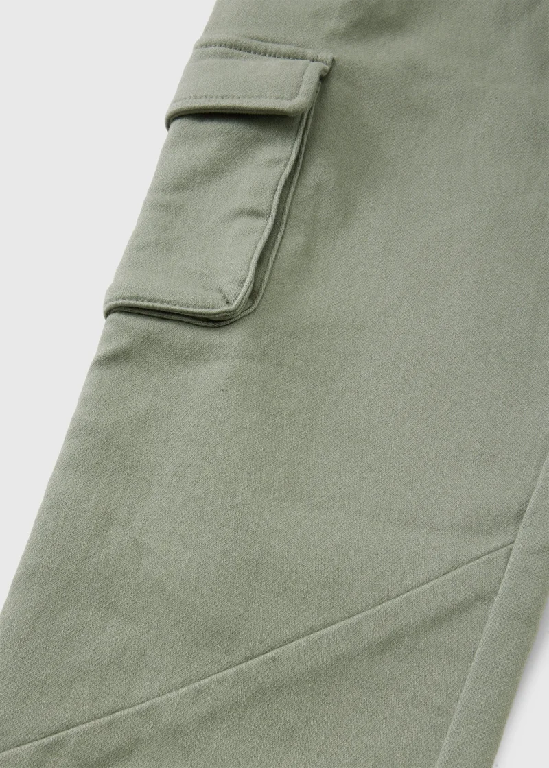 Matalan Boys Sage Knitted Cargo Trousers