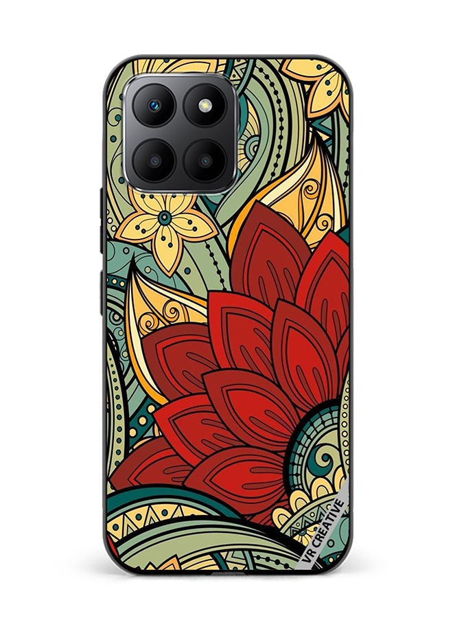 VR CREATIVE Protective Case Cover For Honor 70 Lite Flower Design Multicolour - Image 1