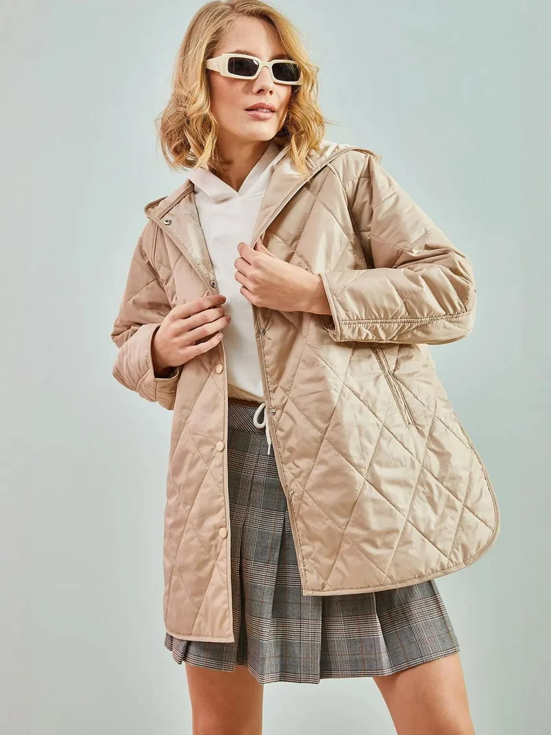 بيانكو لوتشي جاكيت مبطن بغطاء رأس من لوكسي