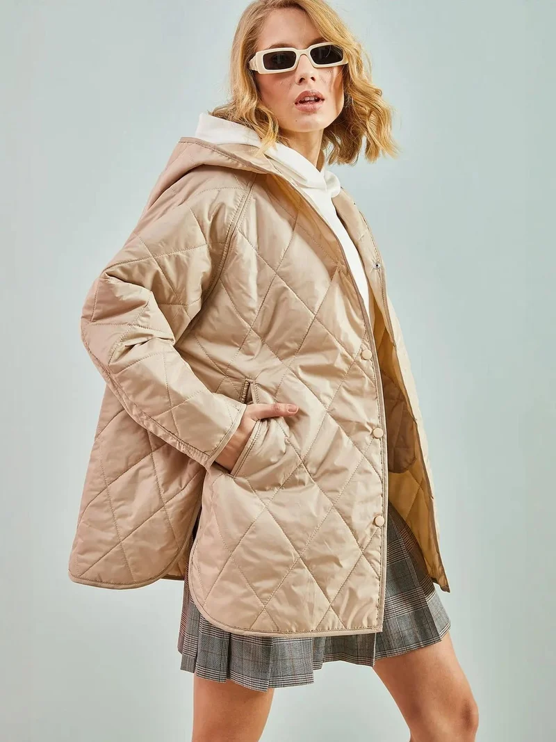 بيانكو لوتشي جاكيت مبطن بغطاء رأس من لوكسي