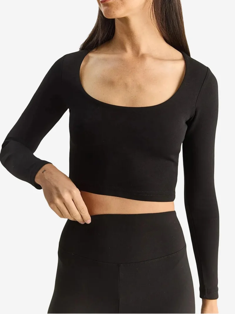 Bianco Lucci LUCCI Basic Crop Top